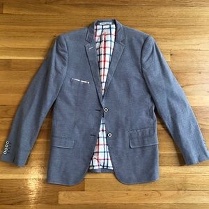 Paisley & Gray Light Blue Slim Fit Blazer 40R
